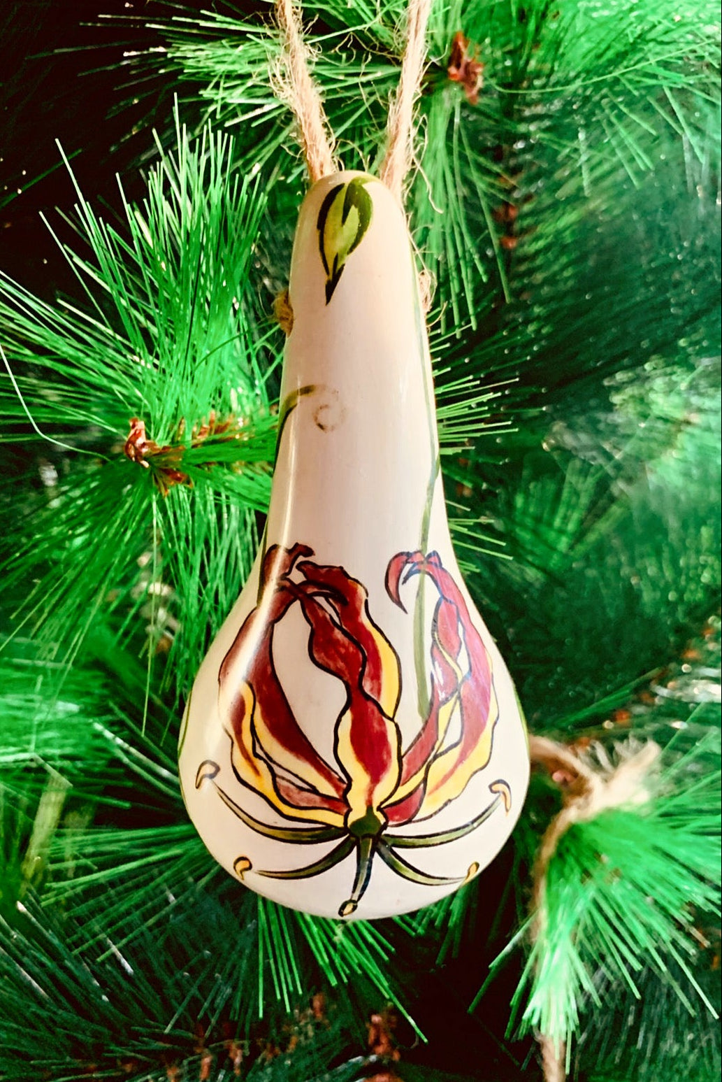 flame lily gourd bauble